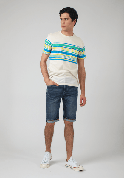Short Hombre Luke Bermuda Slim Fit Hawaii Dark