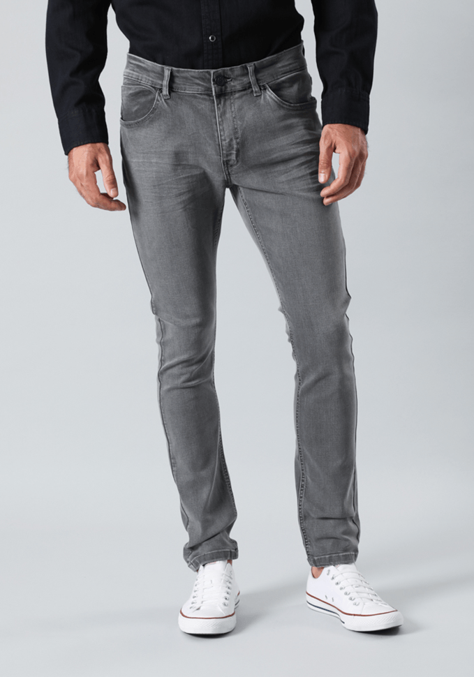 Jeans Hombre Malone Skinny Fit Grey Mide