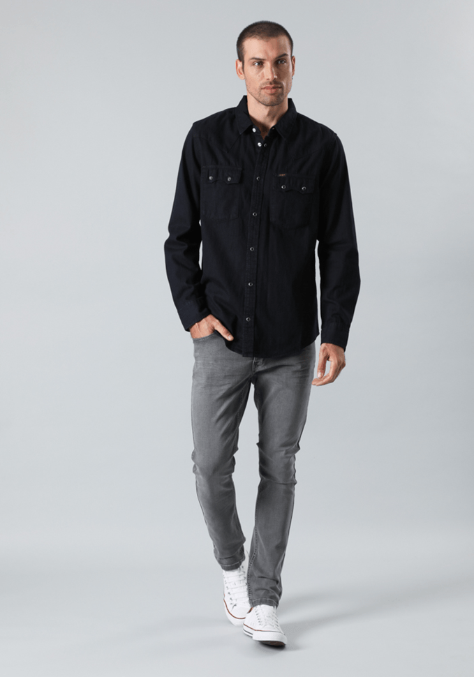 Jeans Hombre Malone Skinny Fit Grey Mide