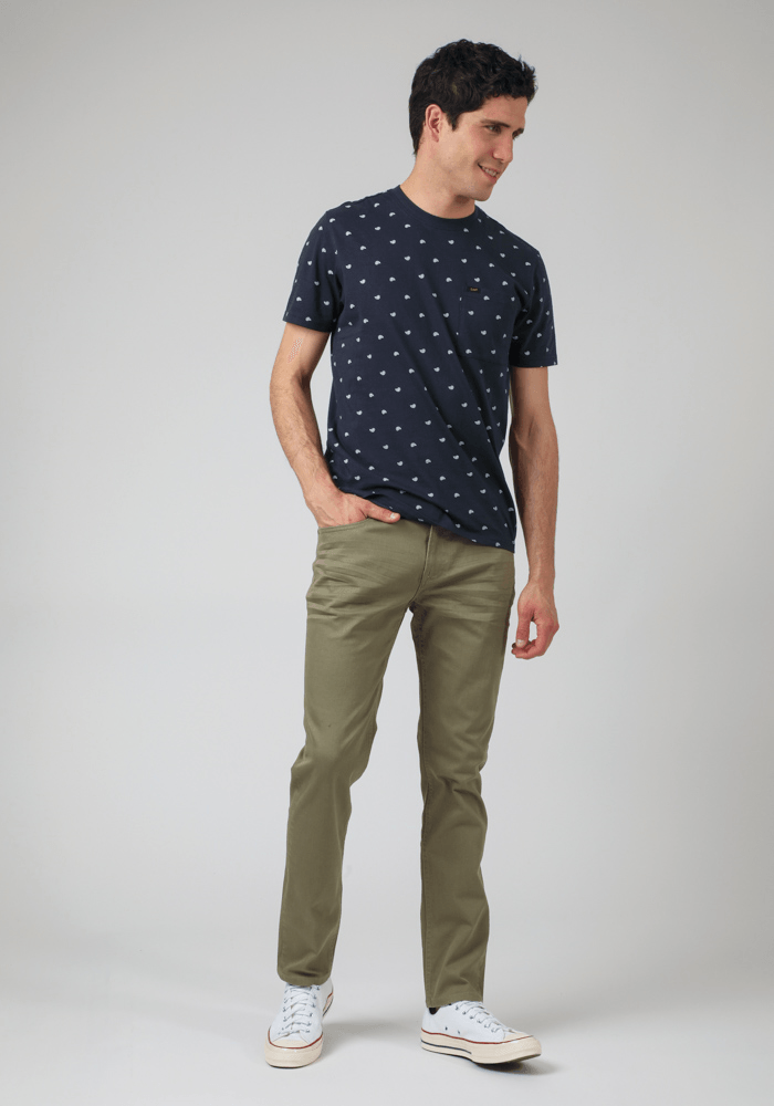 Pantalón Hombre Luke Color Slim Fit Faded Khaki
