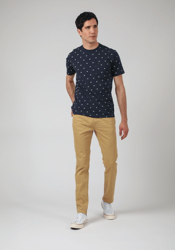 Pantalón Hombre Luke Color Slim Fit Faded Beige