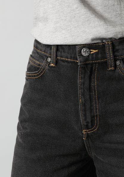 Jeans Mujer Tiro Alto Stella A Line Relaxed Fit Black Duns