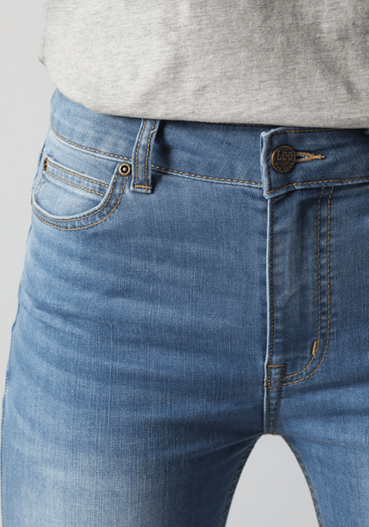Jeans Mujer Tiro Alto Scarlett High Skinny Fit Mid Worn Wash