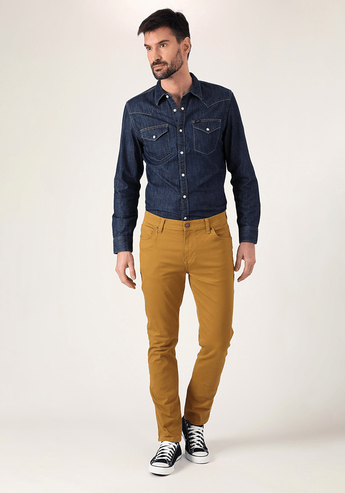 Pantalón Hombre Luke Slim Fit Sunny Ocre