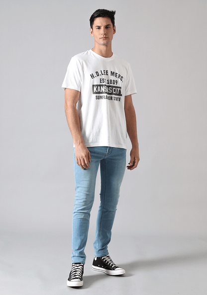 Jeans Hombre Malone Skinny Fit Light Stone Worn