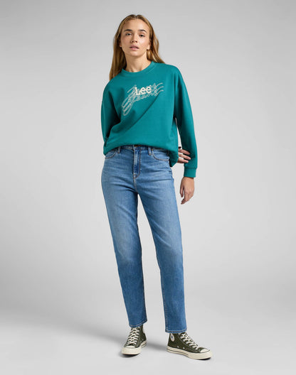 Polerón Mujer Graphic Sweatshirt Midway Teal