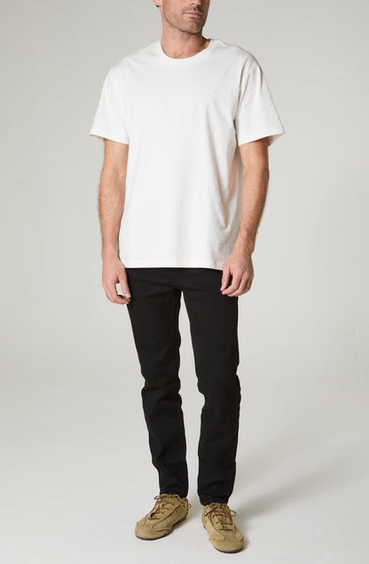 Polera Hombre Regular Fit Bordado Blanco