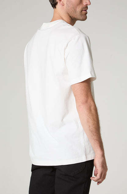 Polera Hombre Regular Fit Bordado Blanco