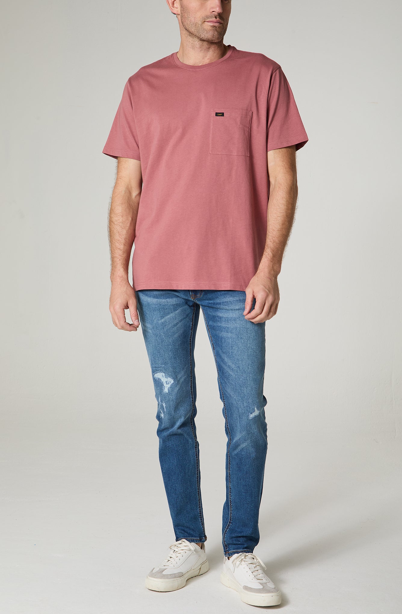Polera Hombre 1 Pocket Regular Fit Rosa