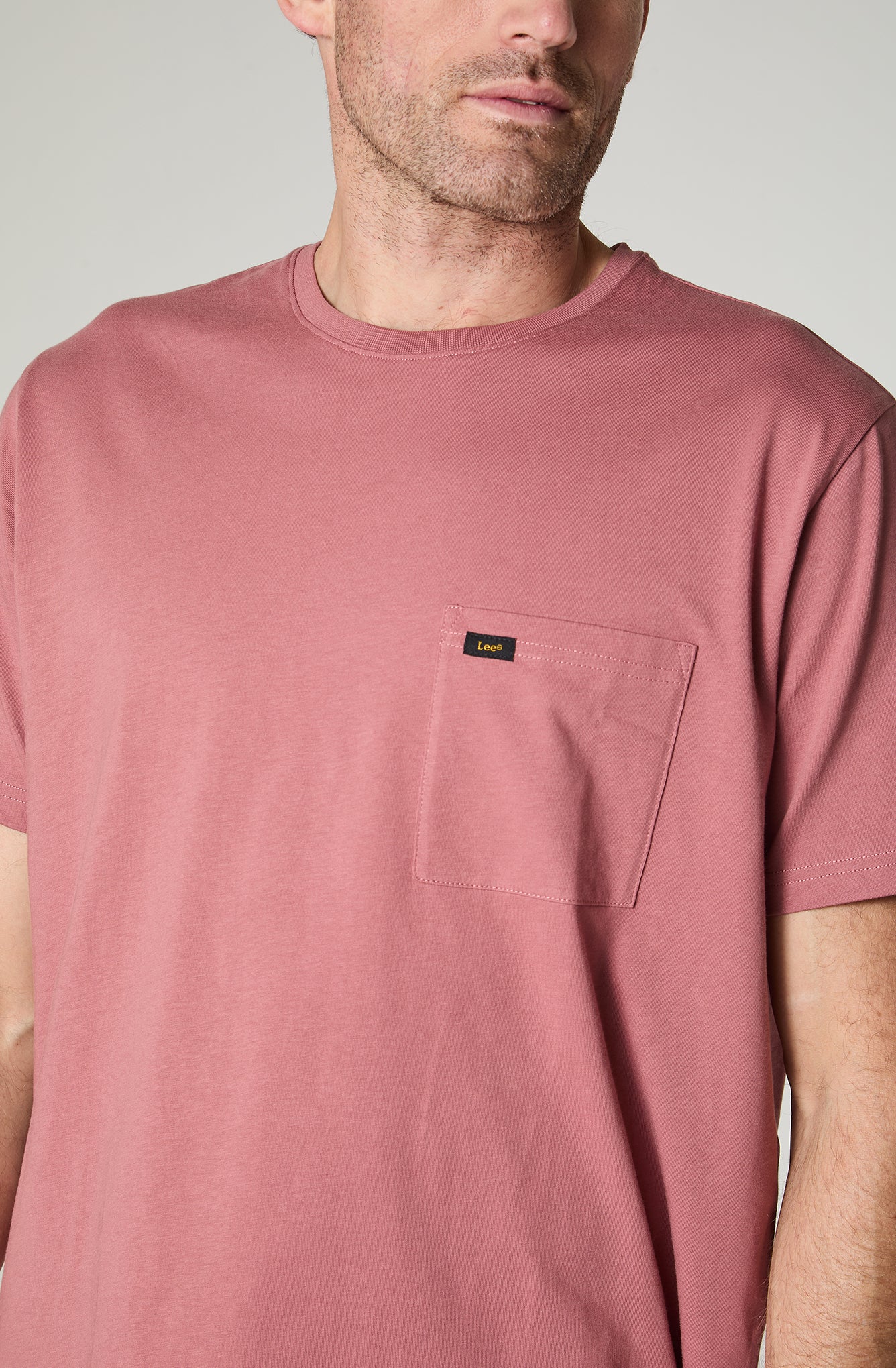 Polera Hombre 1 Pocket Regular Fit Rosa
