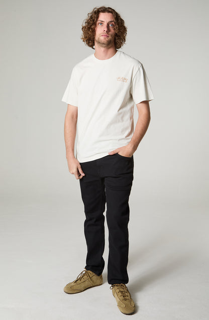 Polera Hombre Cuello Redondo Manga Corta Regular Fit Blanco