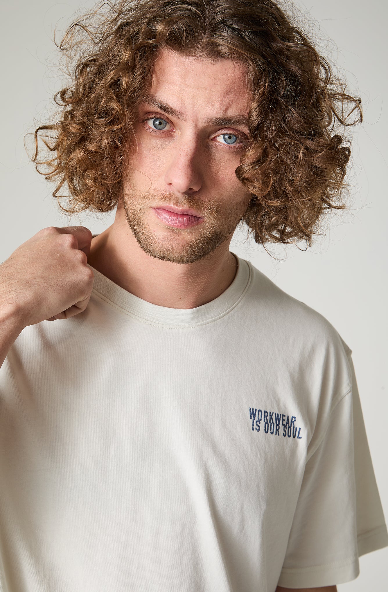 Polera Hombre Print Regular Fit Blanco