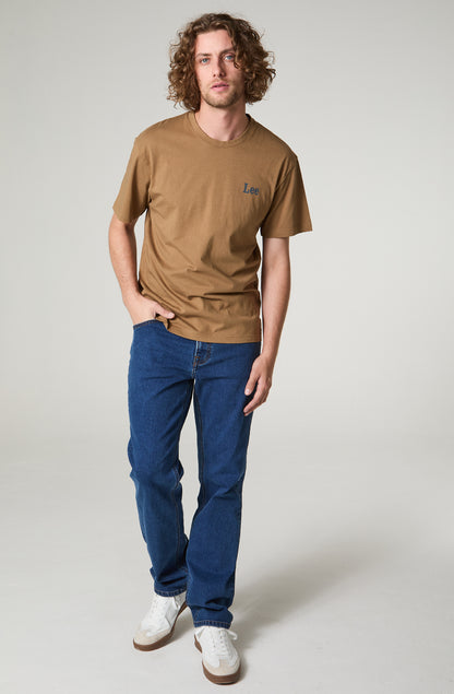 Polera Hombre Print Regular Fit Tostado