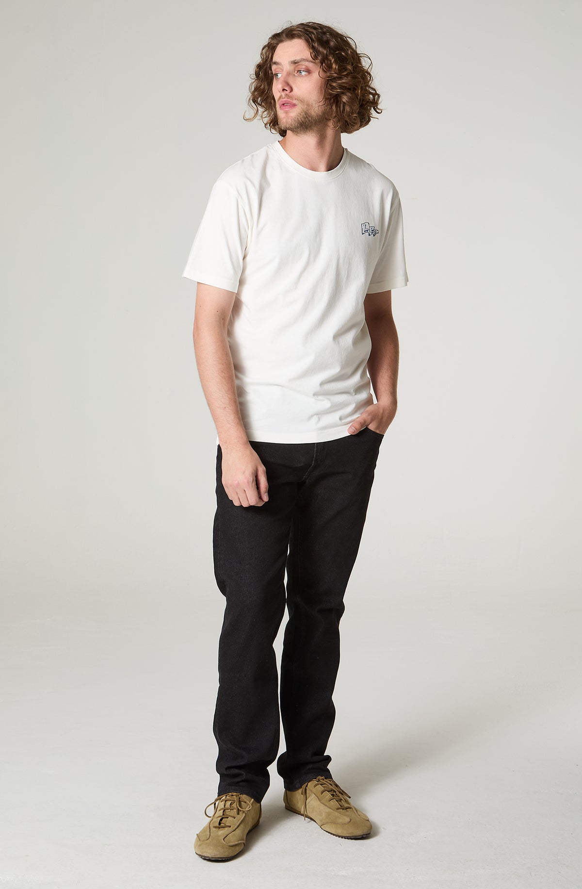 Polera Hombre Manga Corta Regular Fit Blanco
