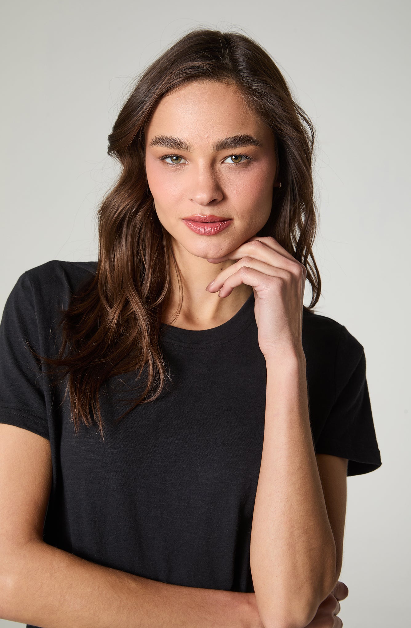Polera Mujer Regular Fit Basic Negro