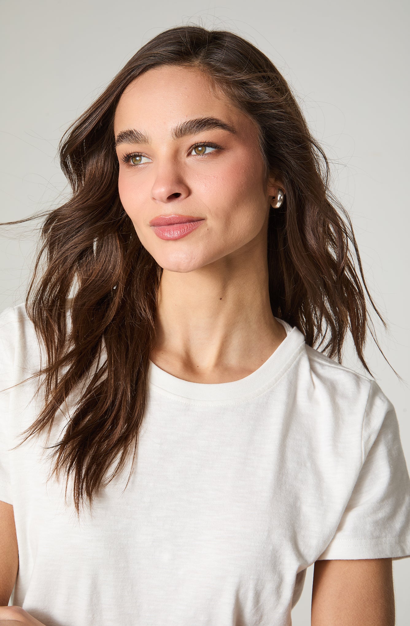 Polera Mujer Regular Fit Basic Blanco