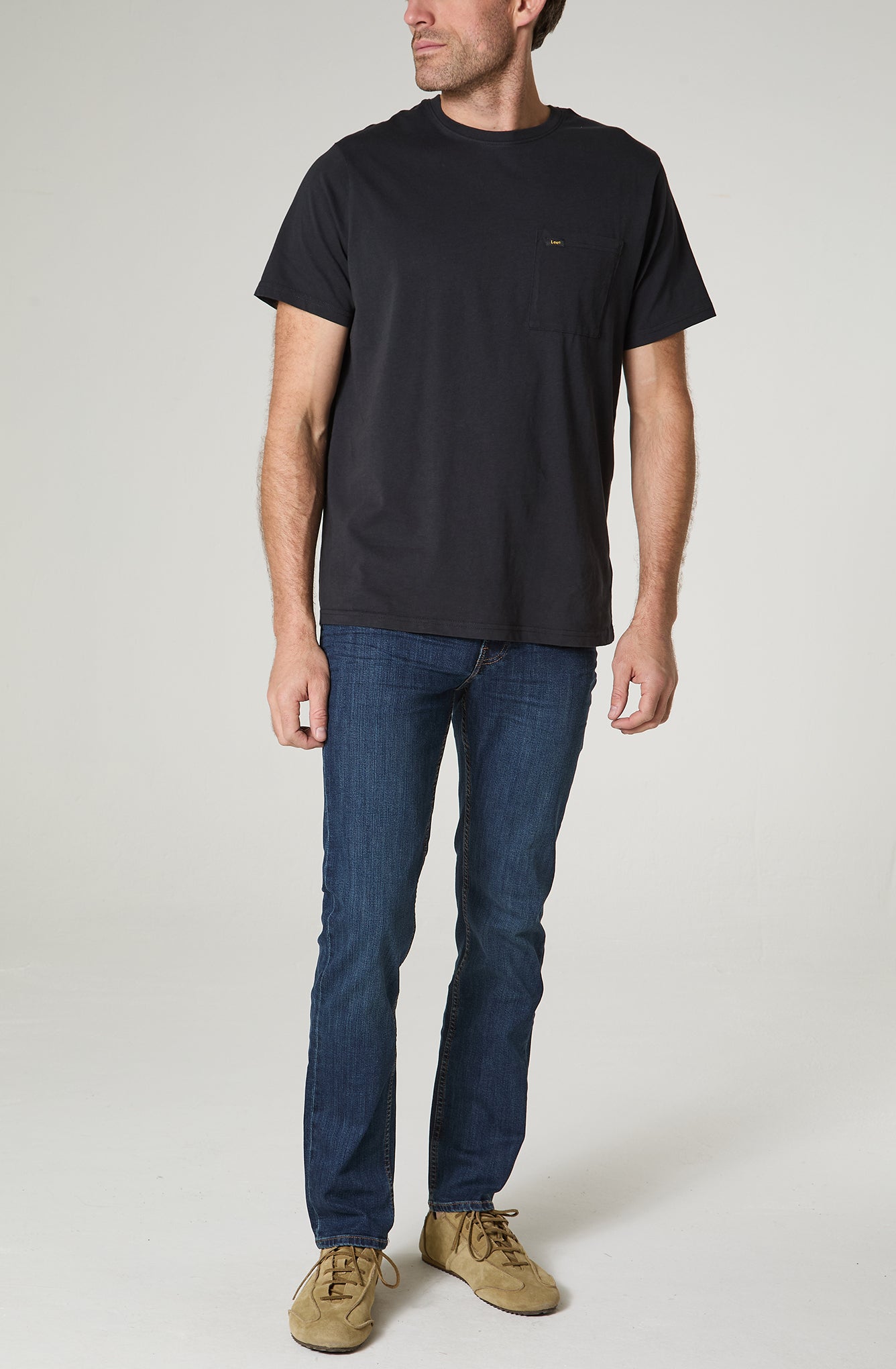 Polera Hombre 1 Pocket Regular Fit Azul