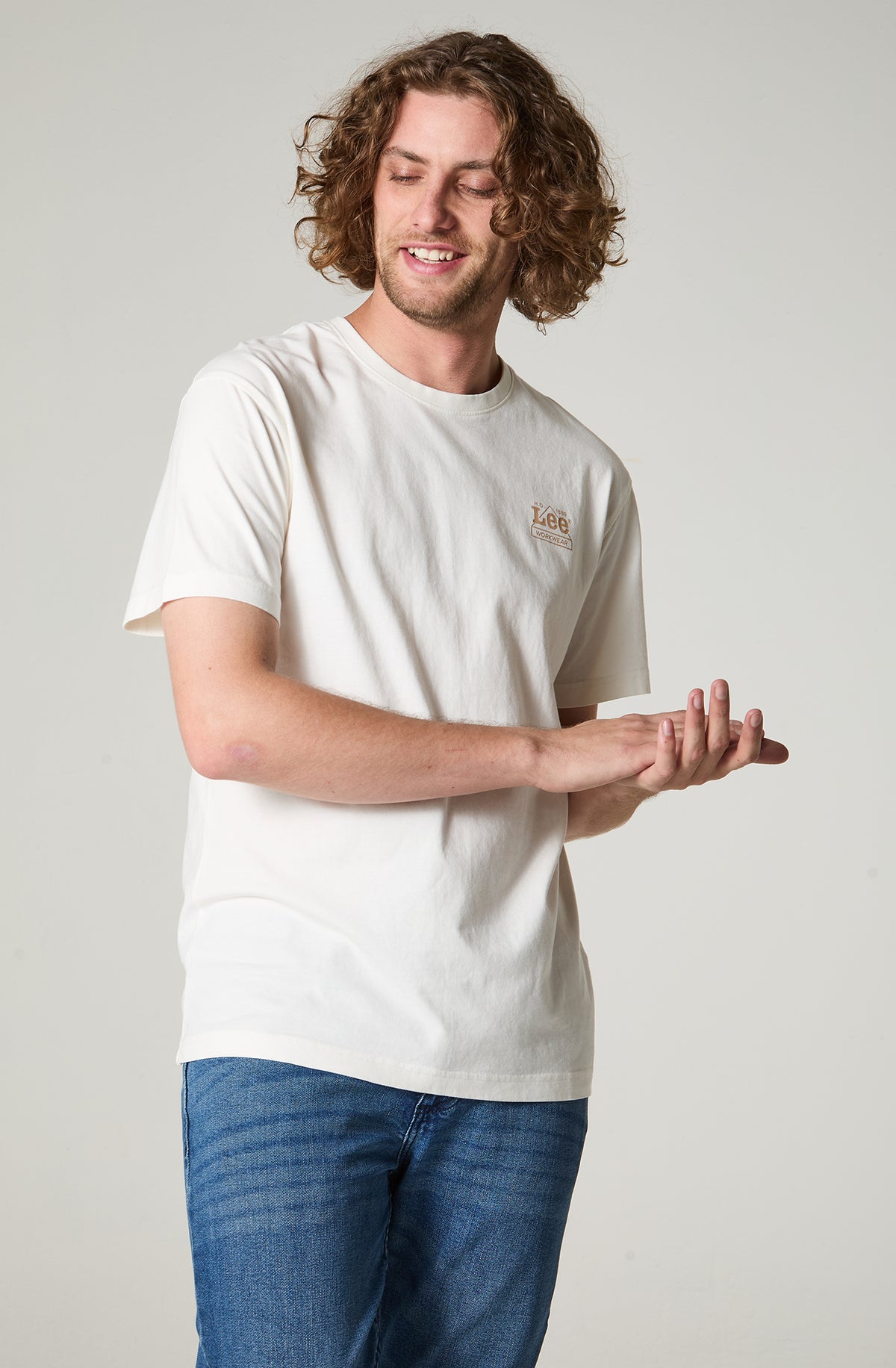 Polera Hombre Manga Corta Regular Fit Blanco