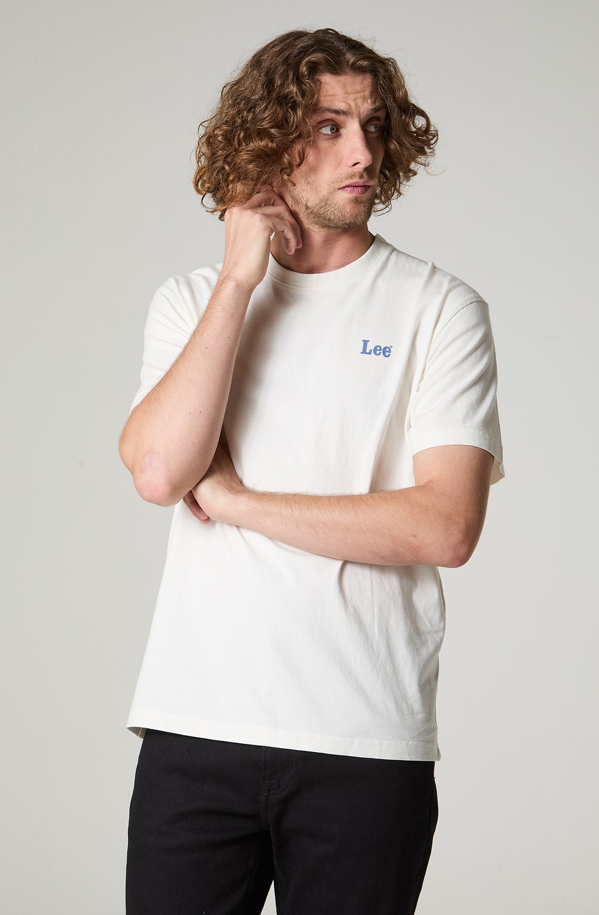 Polera Hombre Manga Corta Regular Fit Blanco