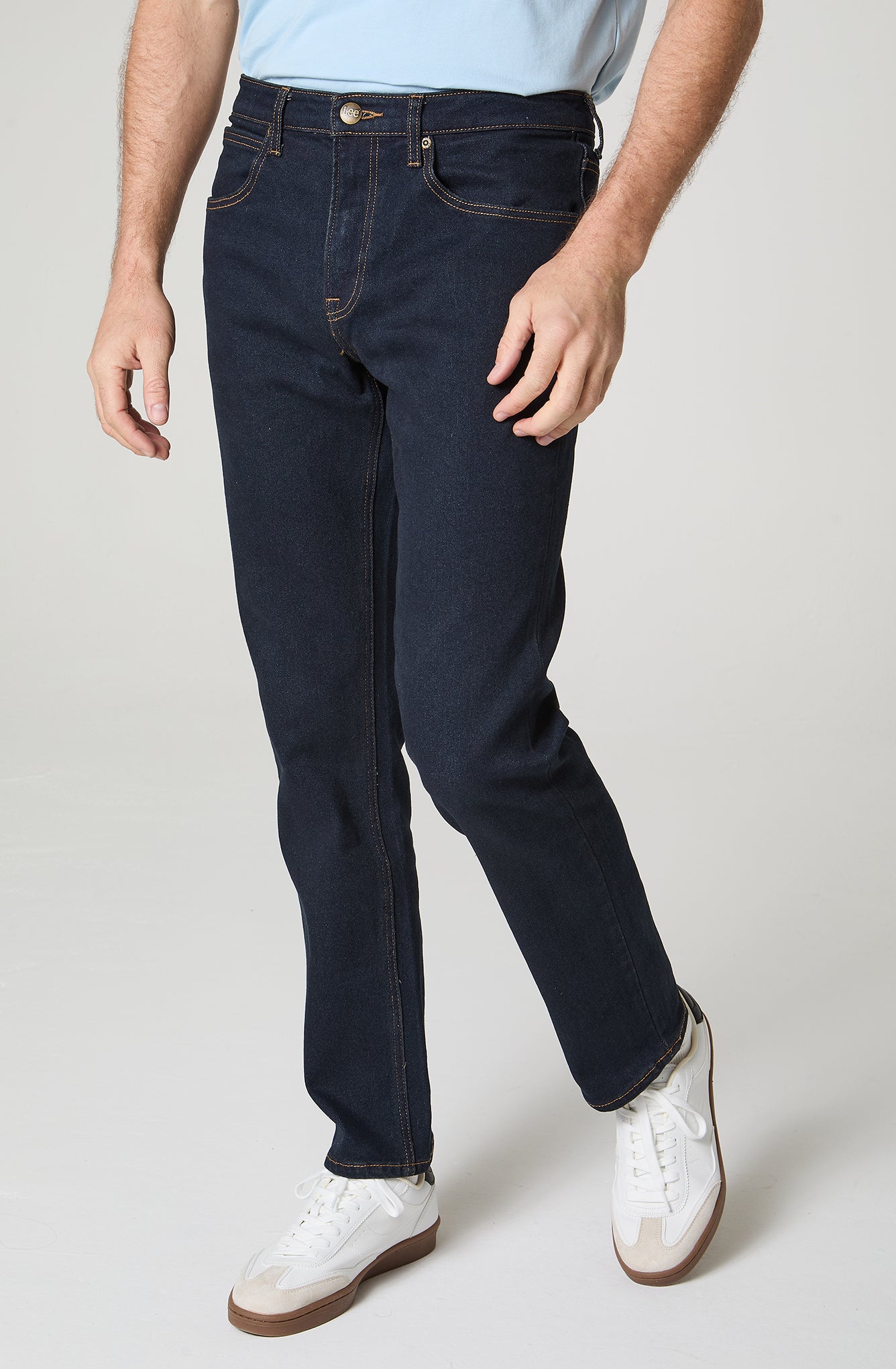 Jeans Hombre 5 Bolsillos Regular Straight Fit