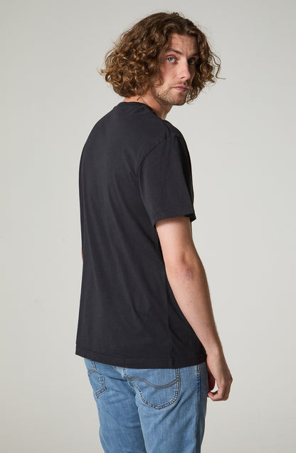 Polera Hombre Manga Corta Regular Fit Negro