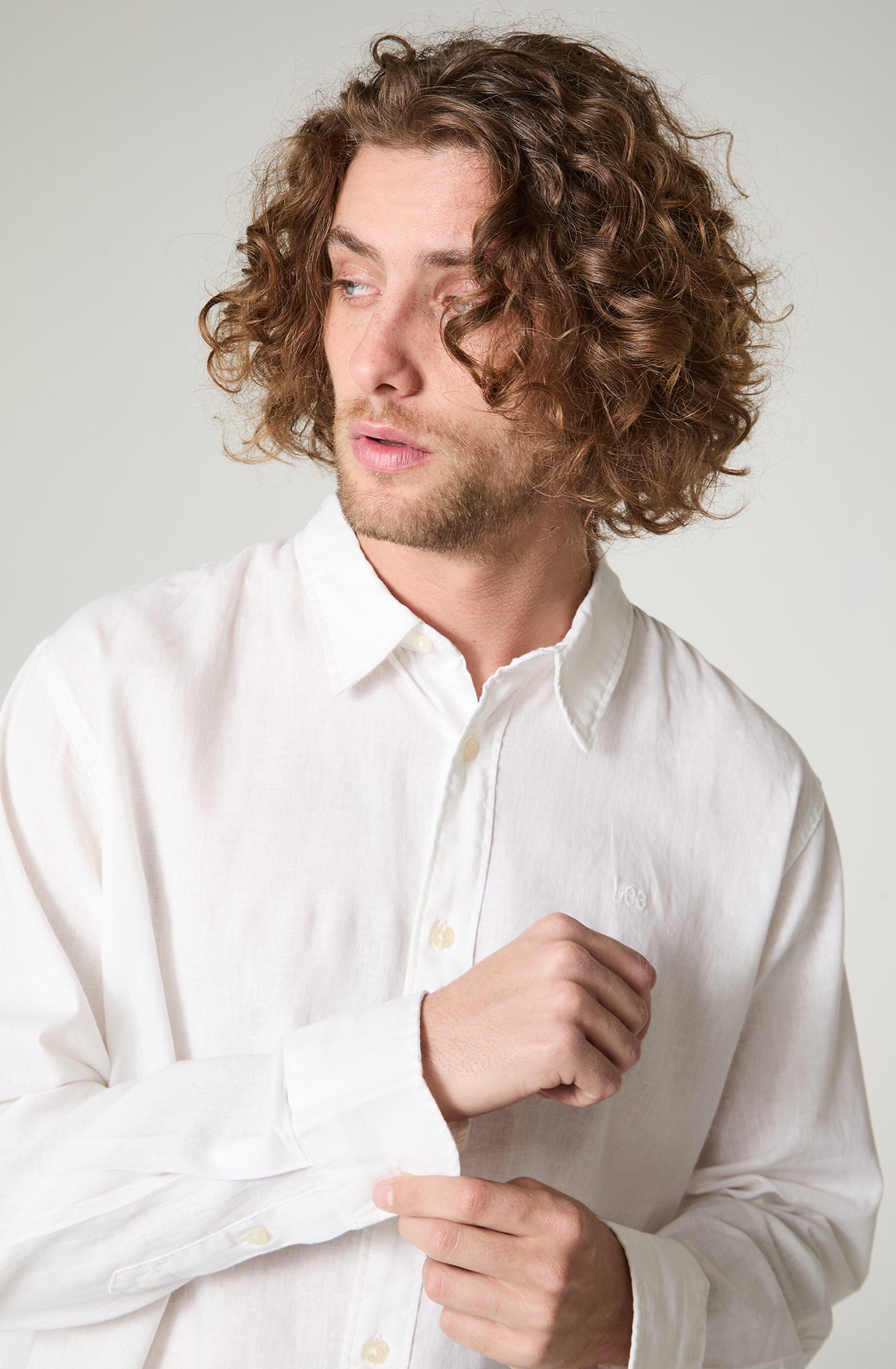 Camisa Hombre Lino Regular Fit Blanco