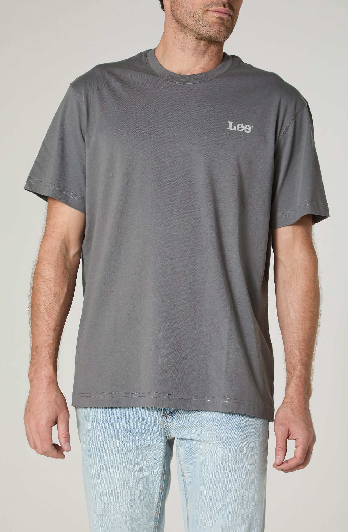Polera Hombre Print Regular Fit Gris
