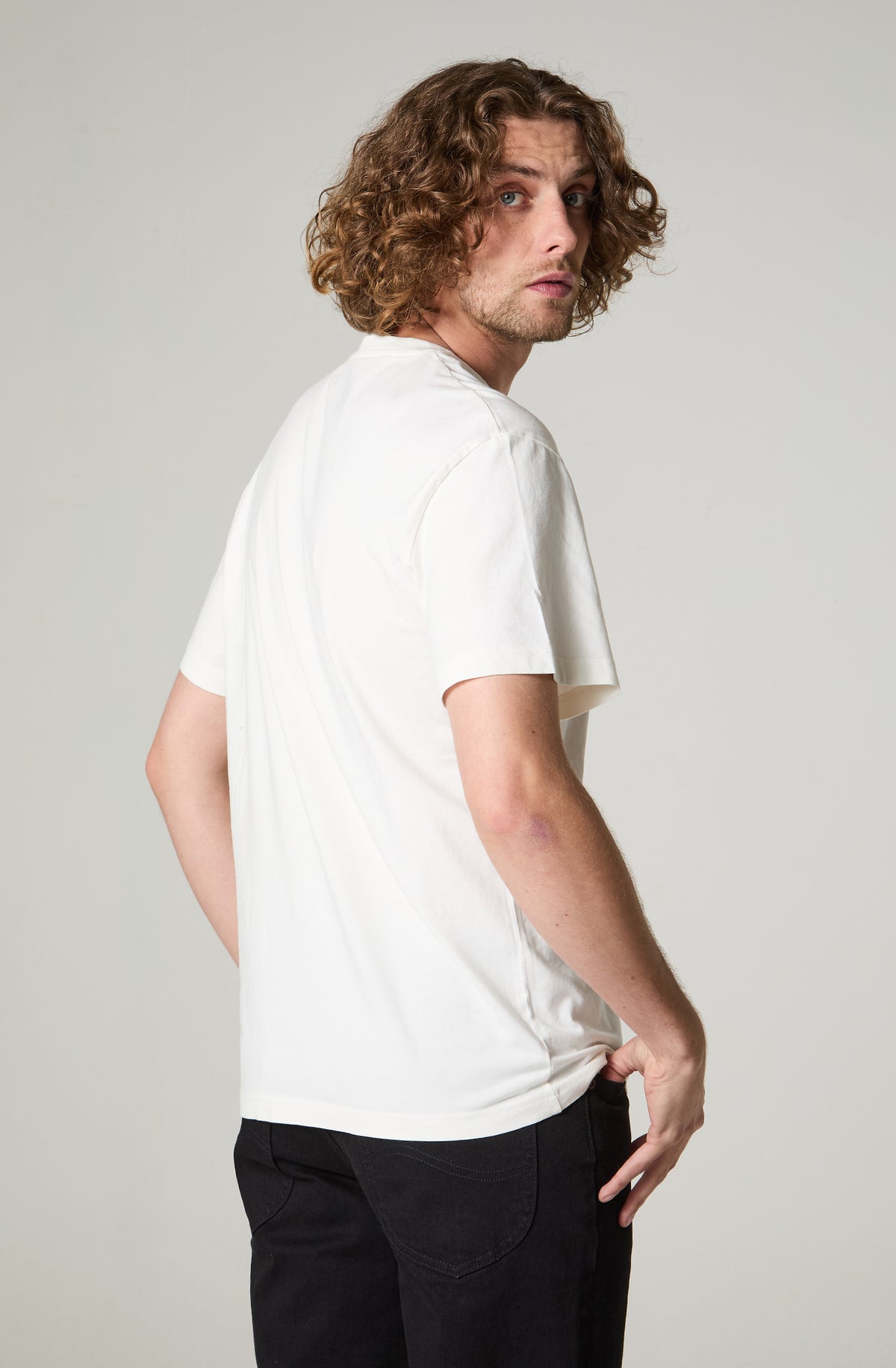 Polera Hombre Manga Corta Regular Fit Blanco