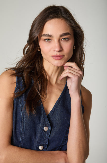 Vest Mujer Denim Regular Fit