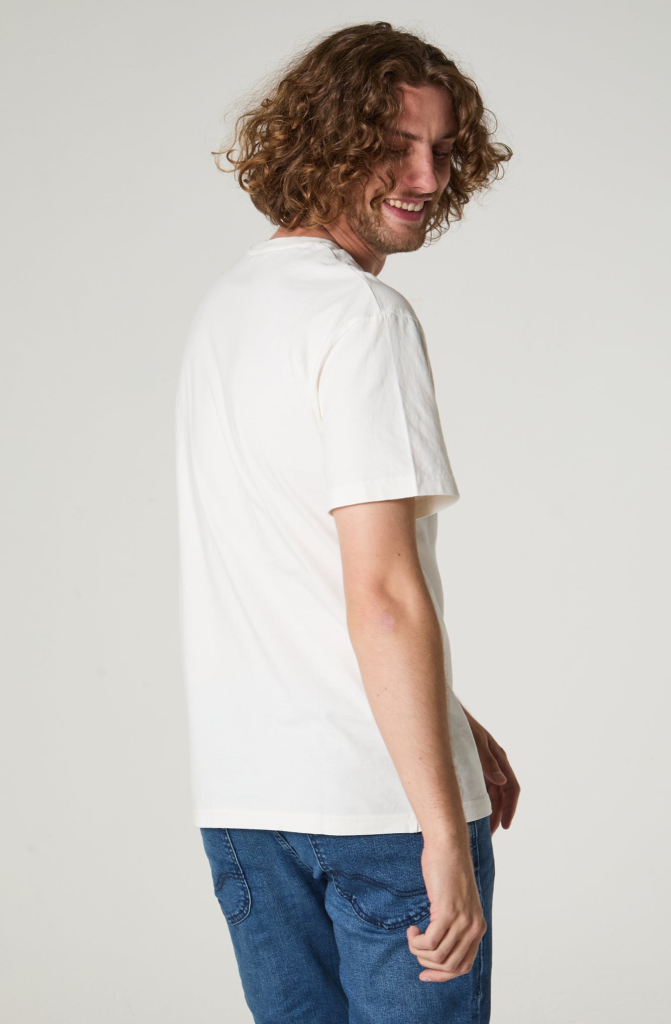 Polera Hombre Manga Corta Regular Fit Blanco