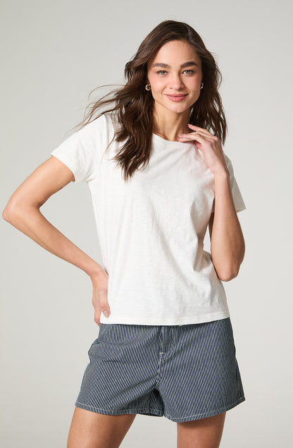 Polera Mujer Regular Fit Basic Blanco