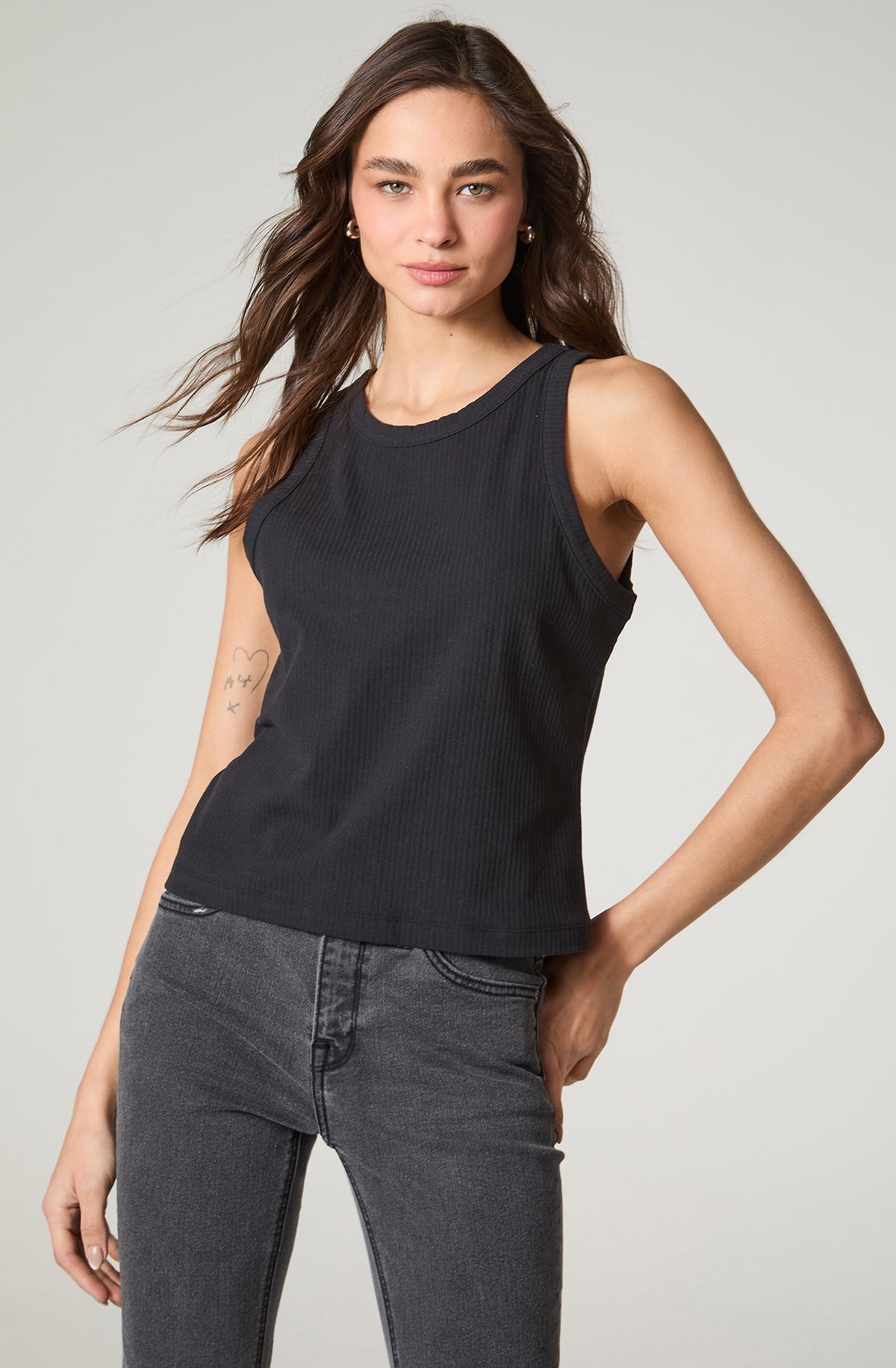 Polera Mujer Tank Regular Fit Negro