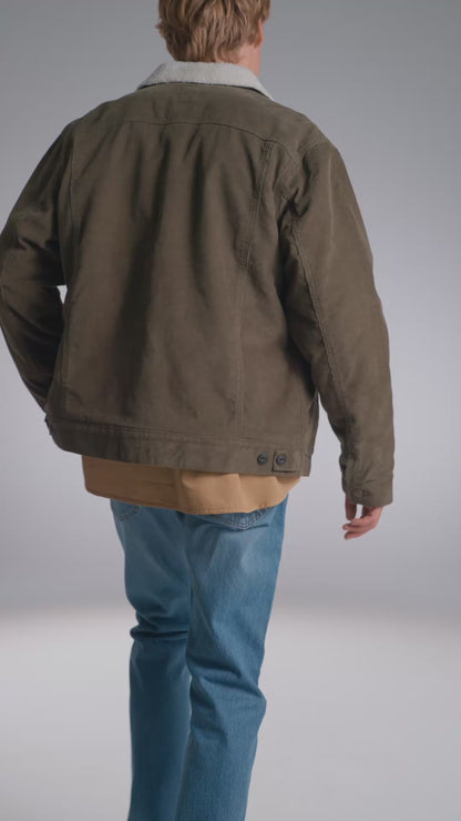 Chaqueta Hombre Regular Verde Militar Cotele